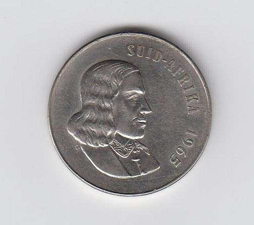 1965  SUID AFRIKA OLD 50c PIECE - AS PER SCAN
