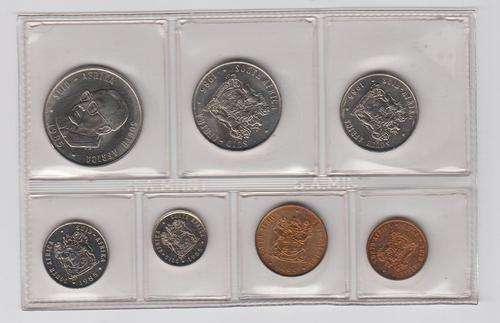 1985 - SEALED BY THE SA MINT - 7 PCE COIN SET - VILJOEN - UNCIRCULATED