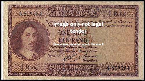 G RISSIK  BIG OLD R1 NOTE 1ST ISSUE A/78 ENG/AFR  XF