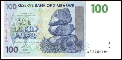 ZIMBABWE ONE MILLION DOLLARS  AA  AU CONDITION