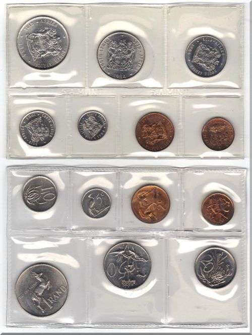 1983 SET OF COINS PACKED BY SA MINT  UNC SEALED