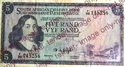 TW DE JONGH R5 NOTE F/96-1ST ISSUE-FINE