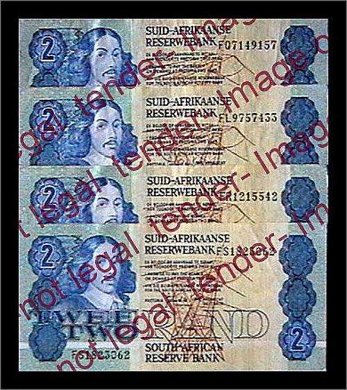 GPC DE KOCK 4 X OLD R2 NOTES  FL/FQ/FR/FS 3RD ISSUE  VF+
