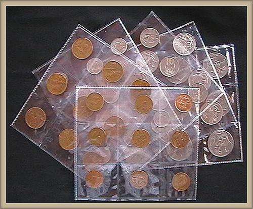 RSA - 54 COIN SET-SOLD TOGETHER- OLD 1c/2c/5c/10c/20c/50c-VERY FINE CONDITION