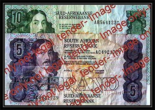 CL STALS 1ST ISSUE OLD R10 + R5 NOTES-FINE CONDITION