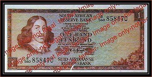 TW DE JONGH OLD BROWN R1 NOTE B/56 3RD ISSUE-1975 - XF+