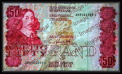 GPC DE KOCK OLD R50 NOTE AN 3RD ISSUE - VF