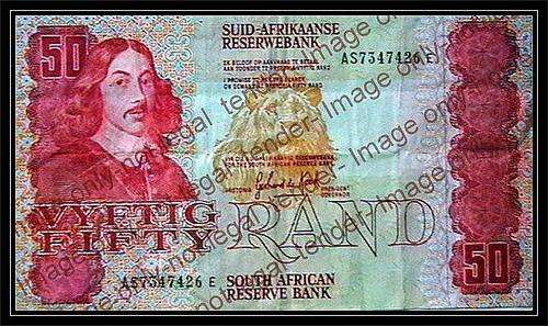 GPC DE KOCK OLD R50 NOTE AS 3RD ISSUE - VF