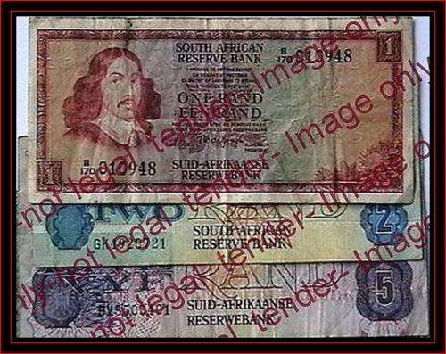 RSA - 10 PIECE COINS AND BANKNOTE SET-USED