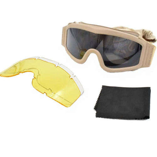 TPU Rubber Tactical Military grade goggles with replacement lenses (free shipping)