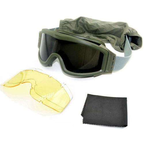 TPU Rubber Tactical Military grade goggles with replacement lenses (free shipping)