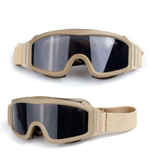 TPU Rubber Tactical Military grade goggles with replacement lenses (free shipping)