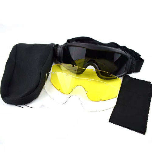 TPU Rubber Tactical Military grade goggles with replacement lenses (free shipping)