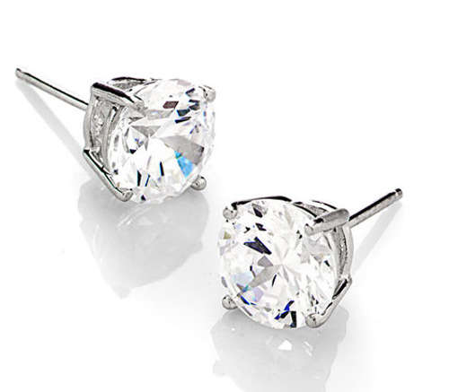 Silver cubic Zirconia Earings! STUNNING EARINGS!!!!!!!!!!!!!!!
