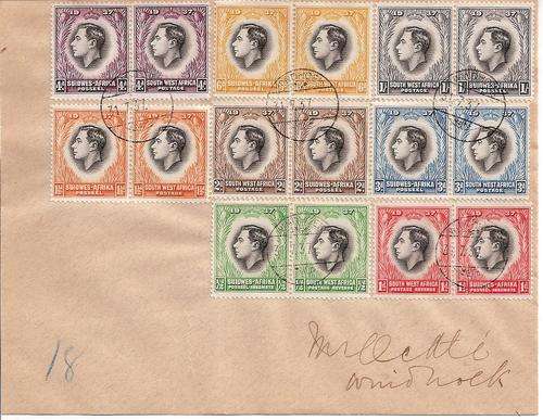 South West Africa 1937 KGVI Coronation first day cover