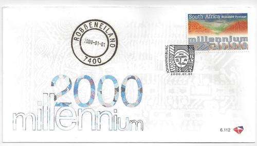 South Africa 2000 Mandela Freedom Millenium FDC with Robben Island special canceller