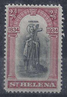 St Helena 1934 Centenary 2s6d fine mint