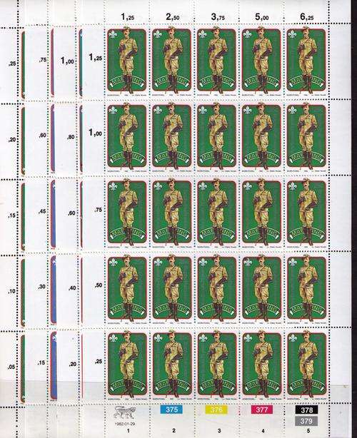 Bophuthatswana 75th Anniversary of Boy Scouts Movement set of 4 Full Sheets