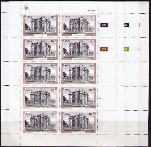 South West Africa Historic Buildings of Swakopmund  set of 4 Full Sheets