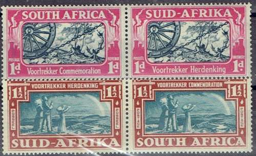 South Africa 1938 Voortrekker set of 2 very fine unmounted mint
