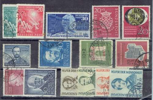Germany  West - 1950s very fine used lot of better values