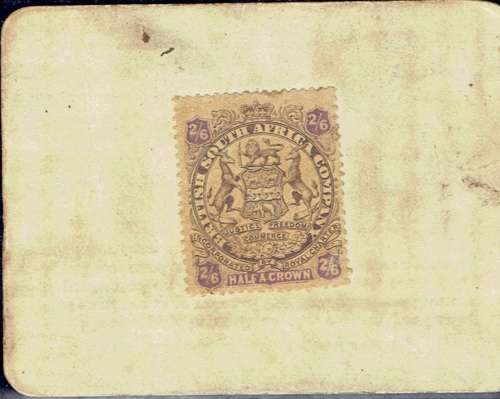 Rhodesia BSAC 1900 Marshall Hole Currency Card 2s6d  fine