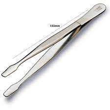 Prinz Tweezer 155mm Spade Luxe chrome plated