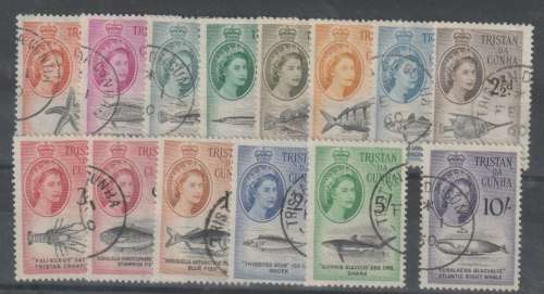 Tristan Da Cunha 1960 QEII  set of 14 very fine used