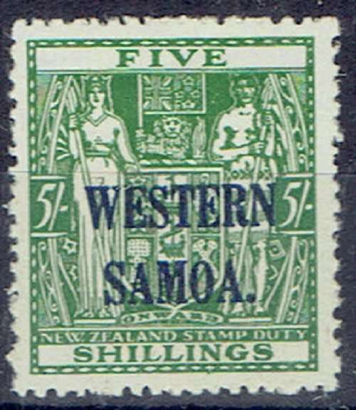 Samoa 1935/42 Wiggins paper 5s fine mint