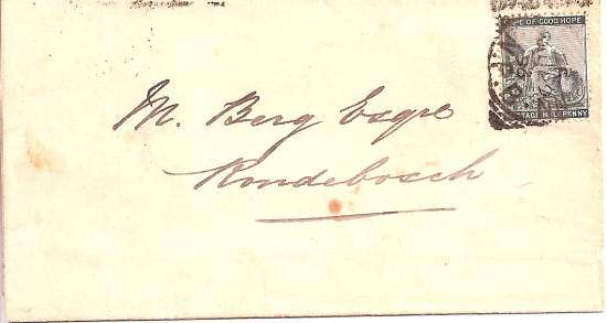 Cape of Good Hope 1896 Â½d  wrapper fine used