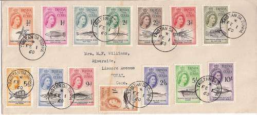 Trsitan Da Cunha 1960 QEII Defintive on FDC, scarce