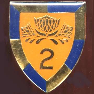 2 Special Service Battalion Metal Shoulder Flash.