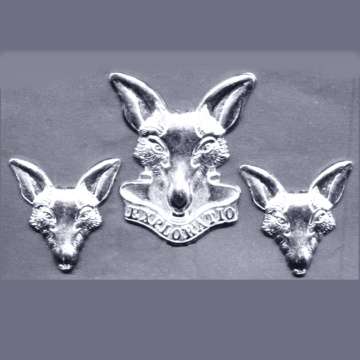 Army Intelligence Cap and Collar Badges.