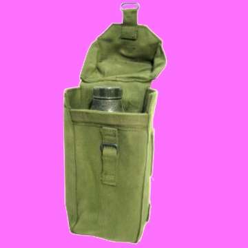 Recce 1 Liter Water Bottle -  in Webbing Bag.