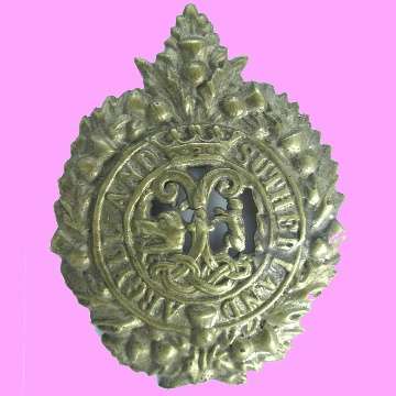 Boer War Period Sutherland and Argylland Regiment Brass Badge.