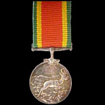 Africa Service Medal with Ribbon - Second World War - Made out to 7549 L.W.C. Smith.