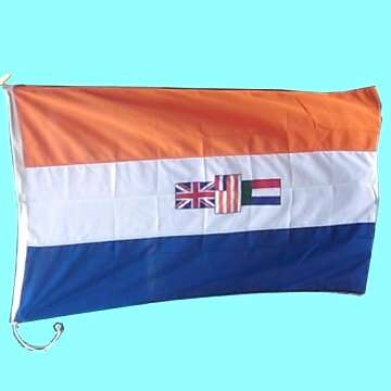 Old S.A. Ceremonial Flag (The Jumbo sized one) - 270x180cm. - Made by Monograms 1989..