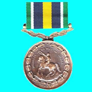 General De Wet Medal - Full Size with Ribbon - Numbered 22412.