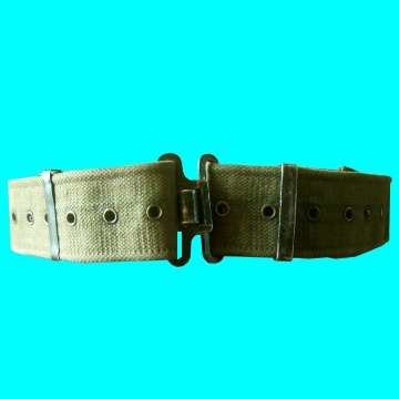 First Type Webbing  Belt With Big And Small D - Rings Border War Period.
