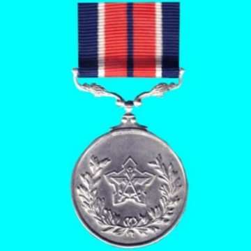 General Service Medal - Full Size - With Ribbon - Numbered.