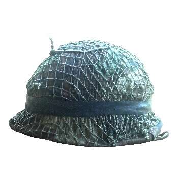 Regiment Limburg Hunters 42nd Infantry Battalion Helmet complete with Camo and Netting.