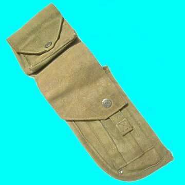 S.A.D.F. Officers Webbing Holster with Cartridge Pouch. Magazine Pouch, and Flap.