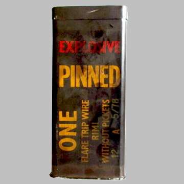 Border War Explosives Tin As Shown In Photos.