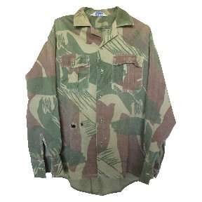 Rhodesian Camo Long Sleeve Shirt With Made In Rhodesia Label - Medium.