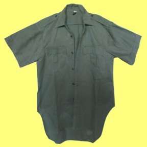 Rhodesian Green Army Short Sleeve Shirt - Size 38.