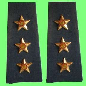 S.A.A.F Captain's Rank Insignia - Pair - Metal Pips - Pins Intact.