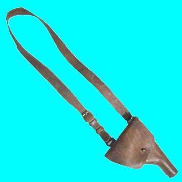 Second World War Leather Holster with Shoulder Strap.