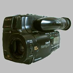 Sony Video 8 Handycam - 10 times Zoom  Camera Witthout Battery Pack.