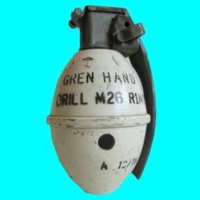 26 Practice Grenade - The White Type - Used By The Rhodesian Armed Forces.
