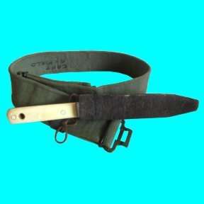 Rhodesian Echter Pumaster Stalh Hunting Knife With Ivory Handle And Elephant Skin Scabbard.